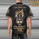 Lion I Am Who I Am Customize Personalized October King Baseball Jersey