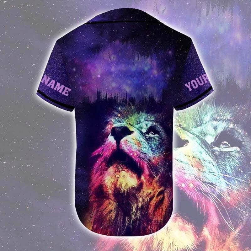 Lion Colorful Jesus Is My Savior Customize Personalized Baseball Jersey Lion Colorful Jesus Is My Savior Customize Personalized Baseball Jersey