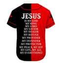 Lion Red Black Child Of God Jesus Is My Everything Customize Personalized Baseball Jersey