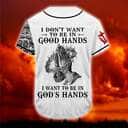 Customize Personalized Pray Christ's Hand I Want To Be In God's Hand Baseball Jersey