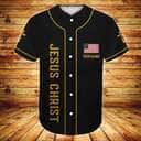 Customize Personalized Wings American Flag Cross One Nation Under God Baseball Jersey Customize Personalized Wings American Flag Cross One Nation Under God Baseball Jersey