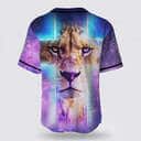 Bible Verse Jesus Lion Christian Cross Colorful Baseball Jersey Bible Verse Jesus Lion Christian Cross Colorful Baseball Jersey