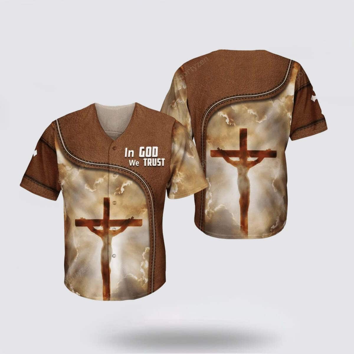 In God We Trust Jesus Cross Christian Faith Baseball Jersey In God We Trust Jesus Cross Christian Faith Baseball Jersey