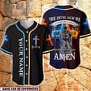 Customize Personalized Cross Flame Knight The Devil Saw Me With My Head Down Baseball Jersey Customize Personalized Cross Flame Knight The Devil Saw Me With My Head Down Baseball Jersey