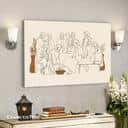 Jesus Washes His Disciple's Feet Jesus Christian Canvas Wall Art