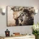 Christian The Lion Of Judah Jesus And Lion Half Jesus Half Lion Canvas Wall Art Christian The Lion Of Judah Jesus And Lion Half Jesus Half Lion Canvas Wall Art