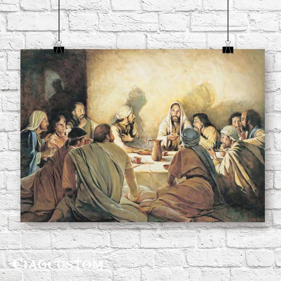 Christian Religious The Last Supper Canvas Wall Art For Christian Christian Religious The Last Supper Canvas Wall Art For Christian