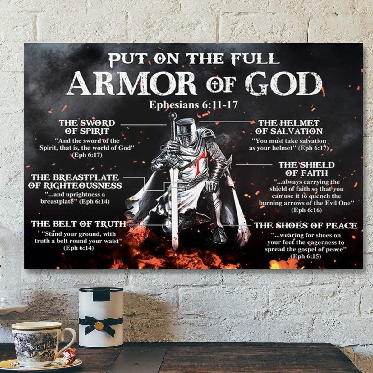 Put On The Full Armor Of God Ephesians Christian Faith Bible Verse Canvas Wall Art Put On The Full Armor Of God Ephesians Christian Faith Bible Verse Canvas Wall Art
