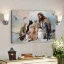 Jesus Is Surrounded By Cats Jesus With Cats Christian Canvas Wall Art Jesus Is Surrounded By Cats Jesus With Cats Christian Canvas Wall Art
