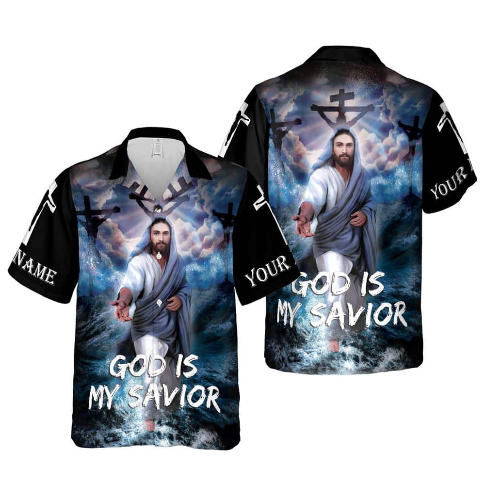 God Is My Savior Religious Christian Hawaiian Shirt