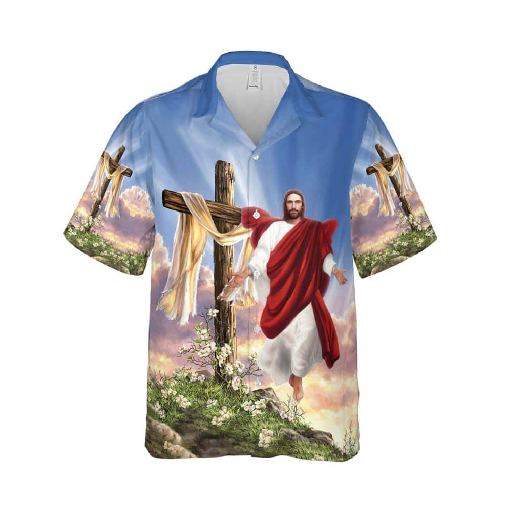 All I Need Is Jesus Cross Religious Christian Cross Faith Hawaiian Shirt