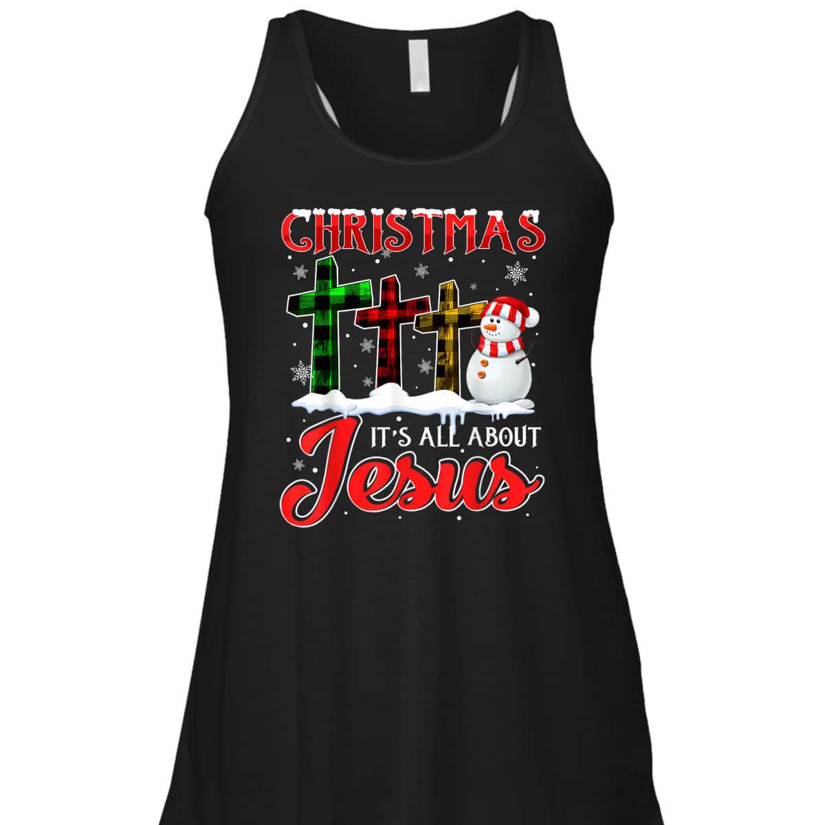 Christmas It's All About Jesus Xmas Snowman Cross Christian T-Shirt Christmas It's All About Jesus Xmas Snowman Cross Christian T-Shirt