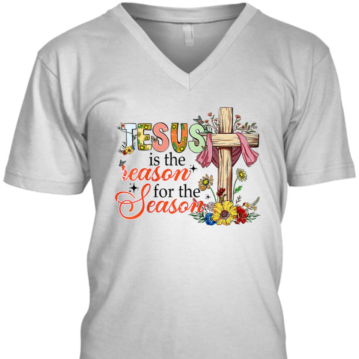 Christmas Xmas Christian Jesus The Reason Holiday Season T-Shirt Christmas Xmas Christian Jesus The Reason Holiday Season T-Shirt