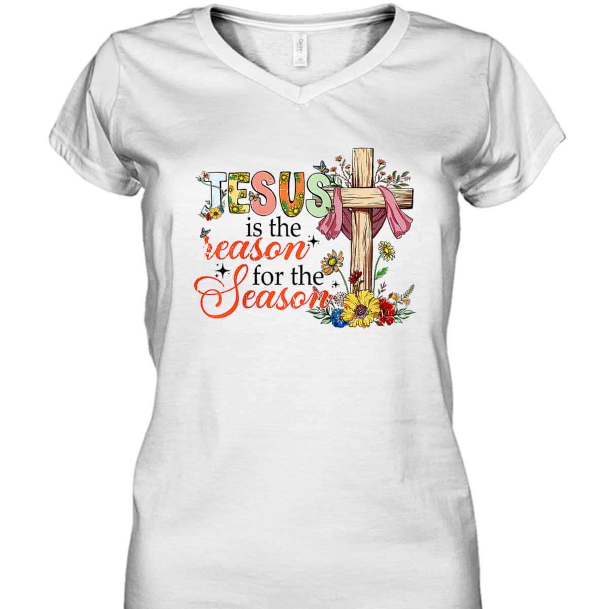 Christmas Xmas Christian Jesus The Reason Holiday Season T-Shirt