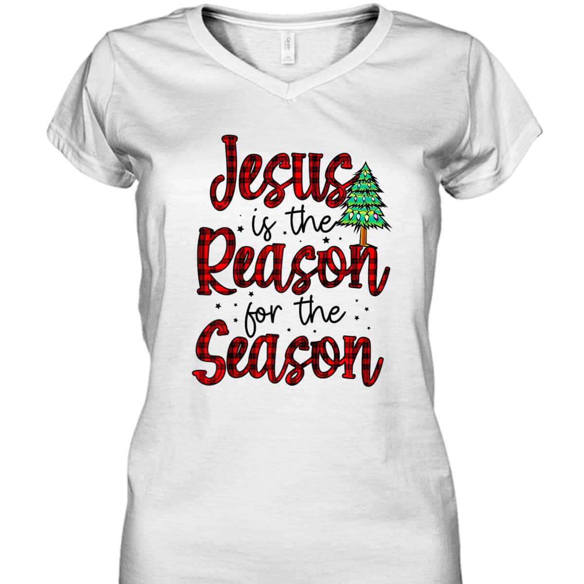 Christian Jesus The Reason Xmas Holiday Season Christmas T-Shirt Christian Jesus The Reason Xmas Holiday Season Christmas T-Shirt