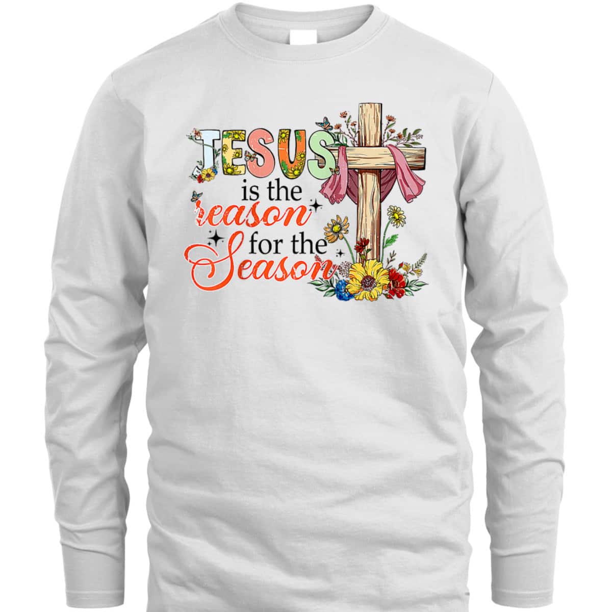 Christmas Xmas Christian Jesus The Reason Holiday Season T-Shirt Christmas Xmas Christian Jesus The Reason Holiday Season T-Shirt