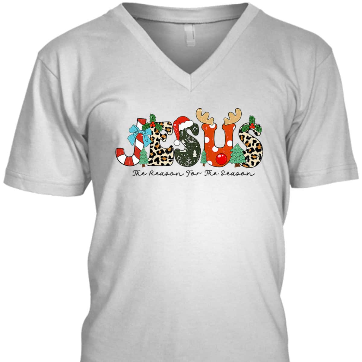 Christian Jesus The Reason For The Season Xmas Holiday Christmas T-Shirt
