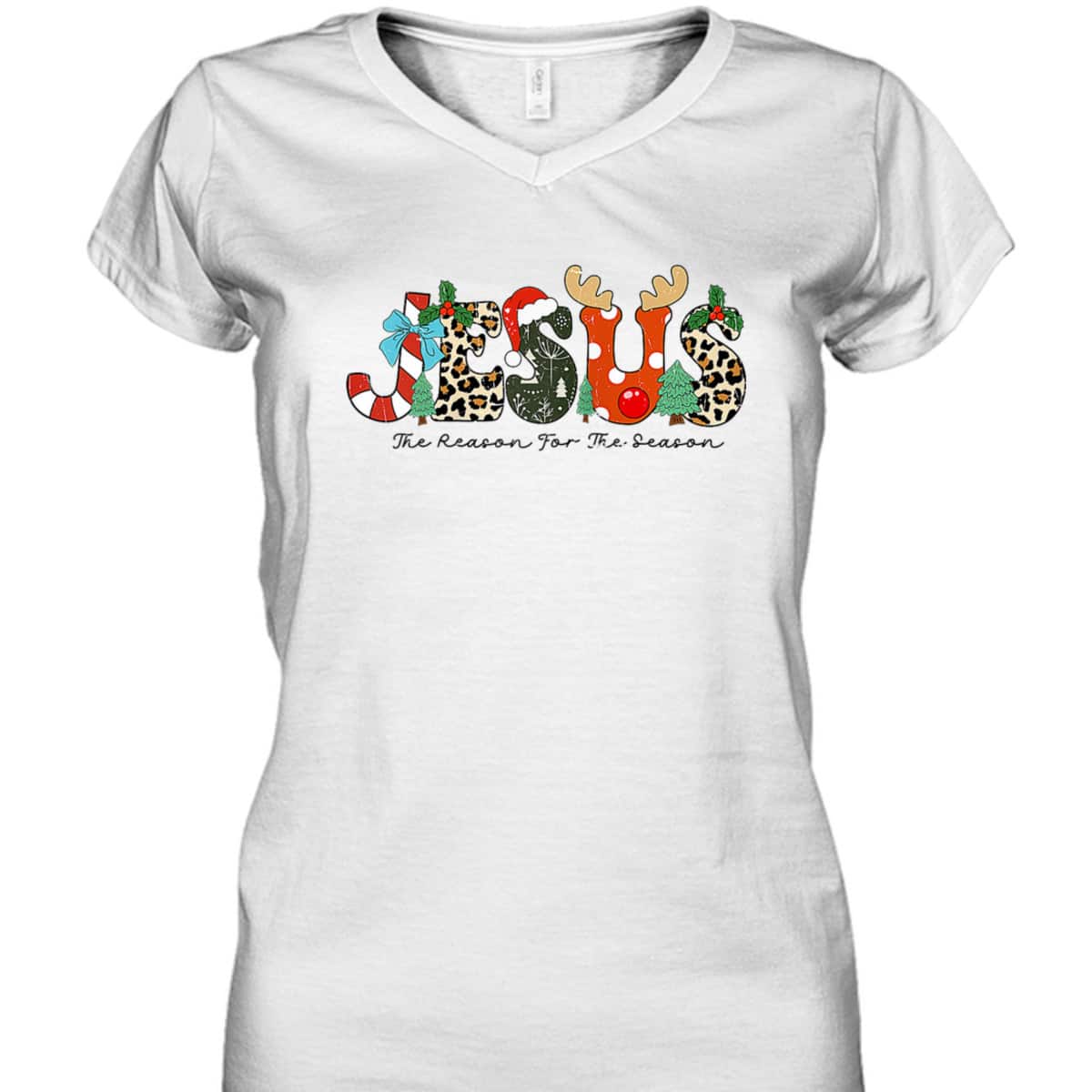 Christian Jesus The Reason For The Season Xmas Holiday Christmas T-Shirt