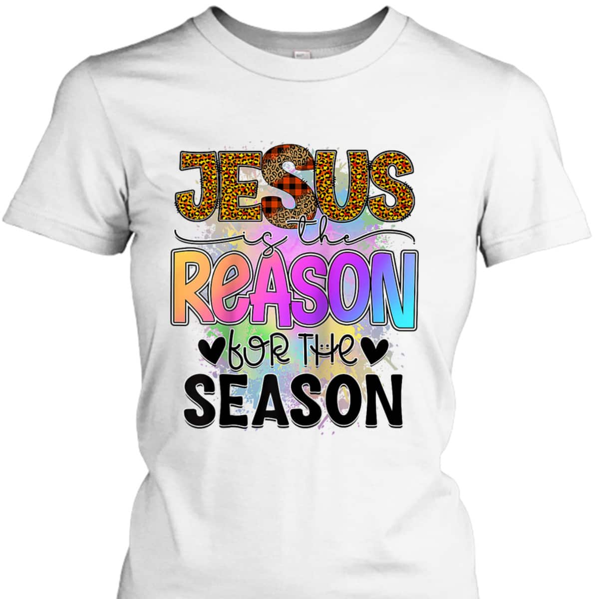 Jesus The Reason Christian Xmas Holiday Season Christmas T-Shirt