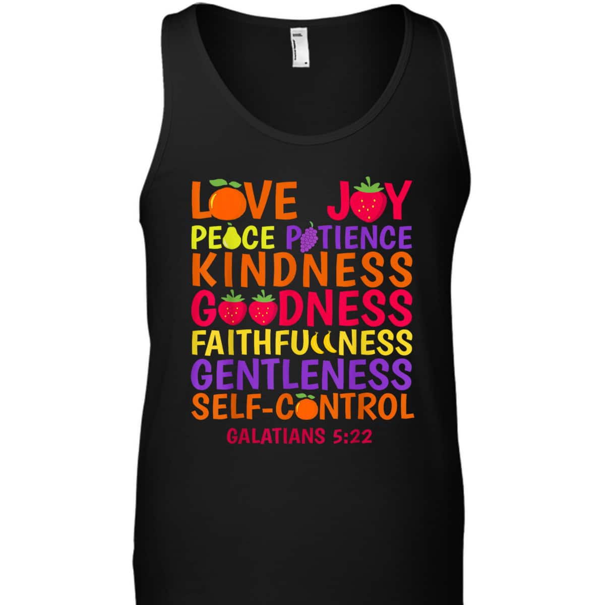 Fruit Of The Spirit Galatians 522 Bible Verse Christian T-Shirt