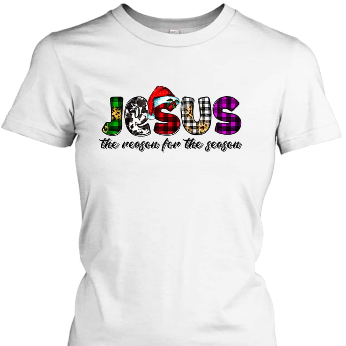 Jesus The Reason Xmas Holiday Season Christmas Christian Religious T-Shirt
