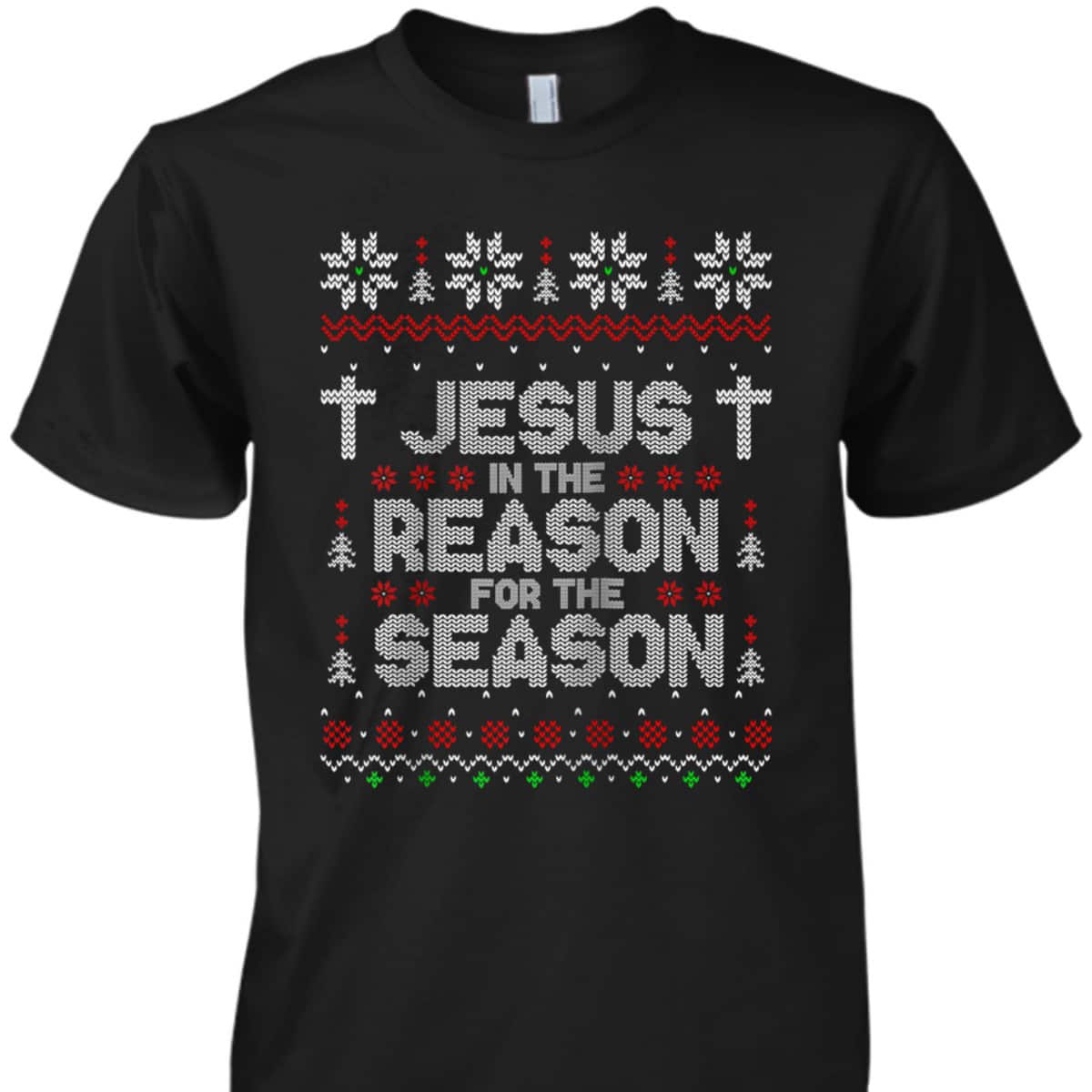 Christian Jesus The Reason Xmas Holiday Season Christmas Religious T-Shirt