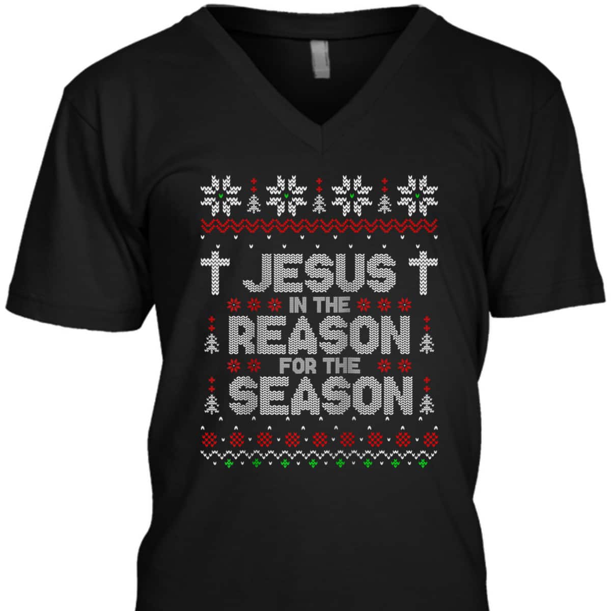 Christian Jesus The Reason Xmas Holiday Season Christmas Religious T-Shirt