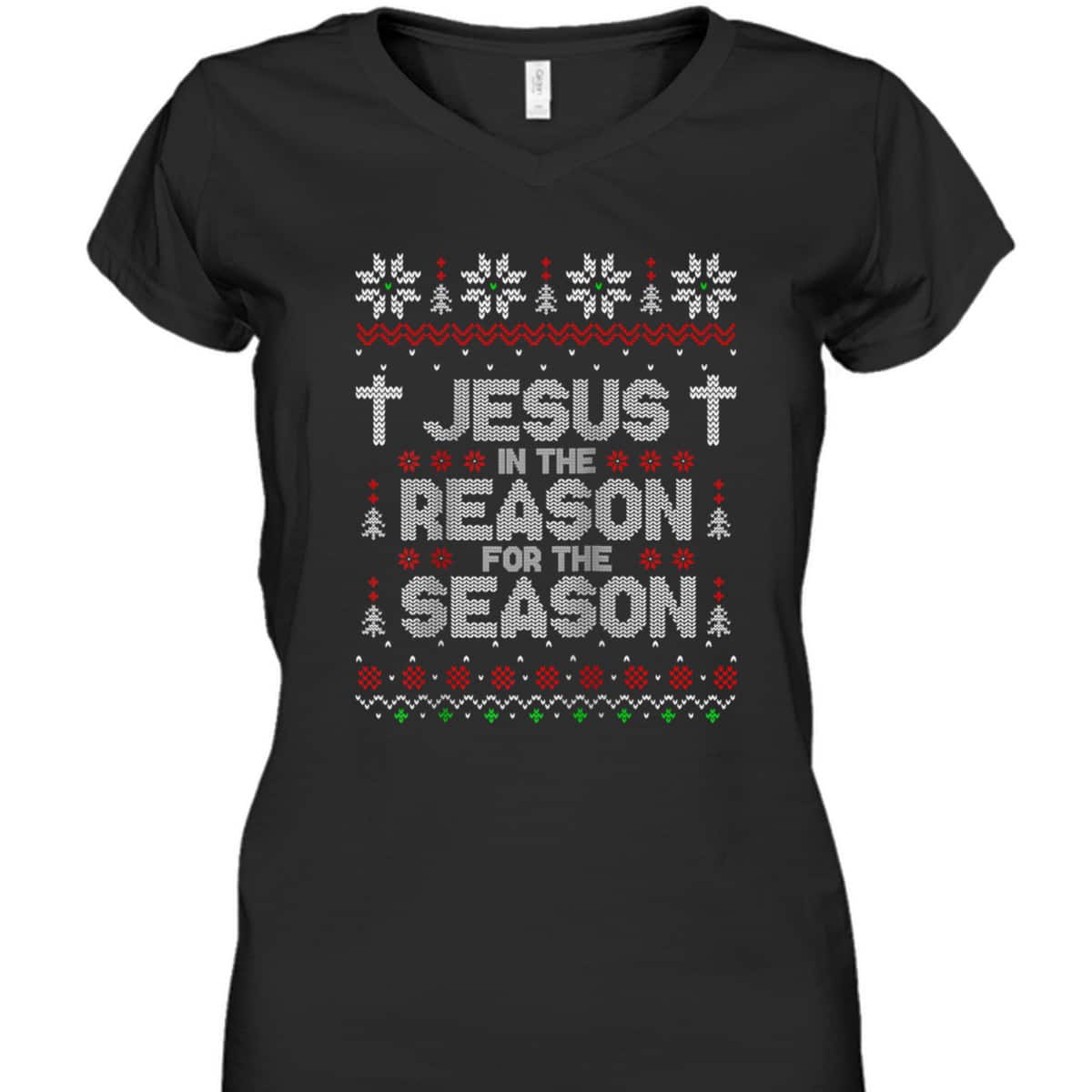 Christian Jesus The Reason Xmas Holiday Season Christmas Religious T-Shirt