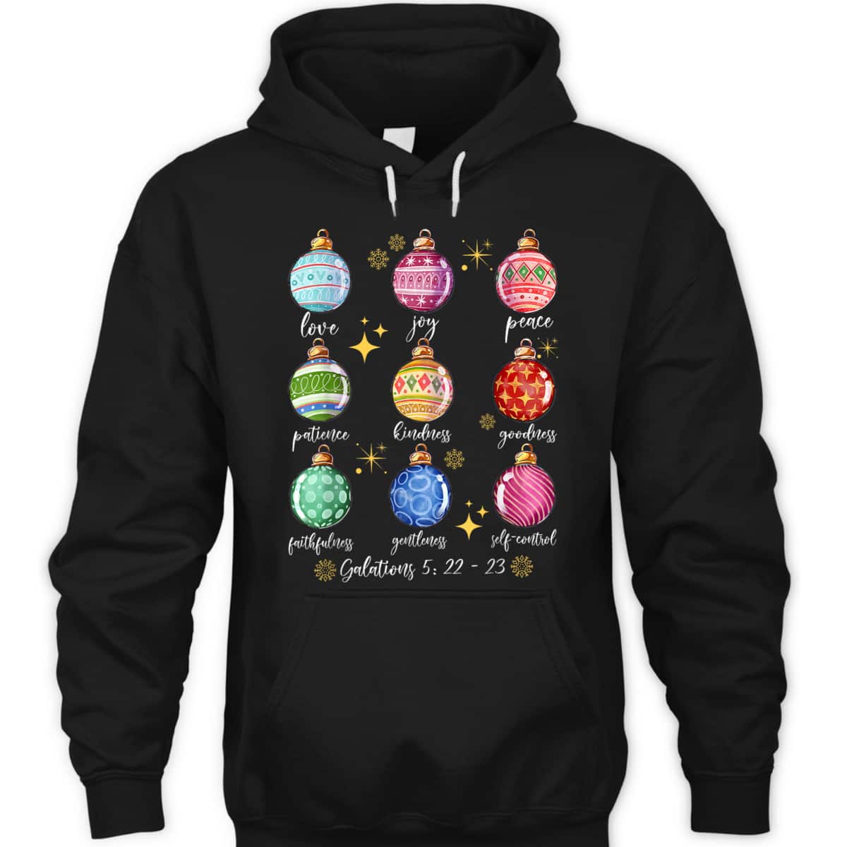 Christmas Decoration Balls And Christian Bible Verse T-Shirt Christmas Decoration Balls And Christian Bible Verse T-Shirt