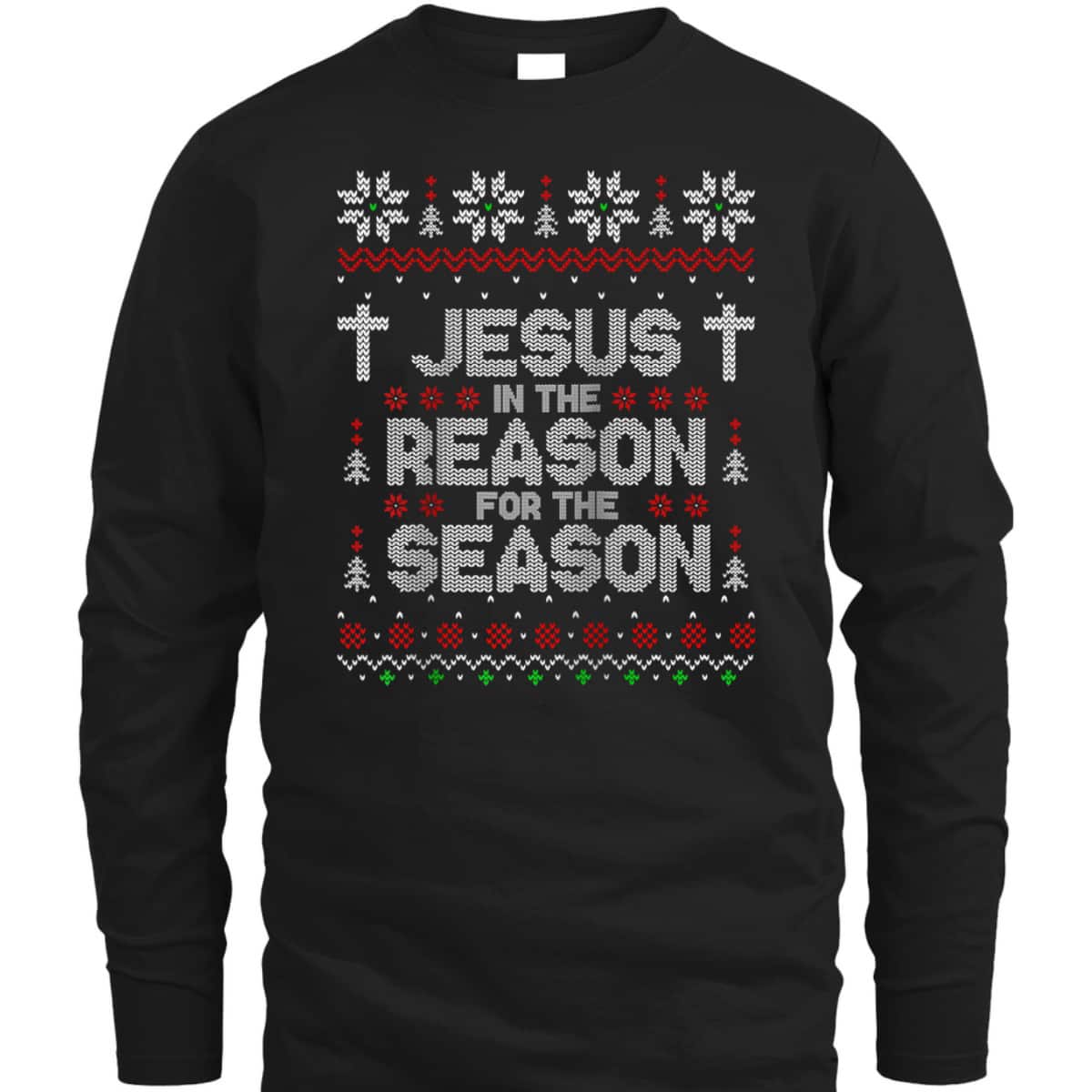Christian Jesus The Reason Xmas Holiday Season Christmas Religious T-Shirt