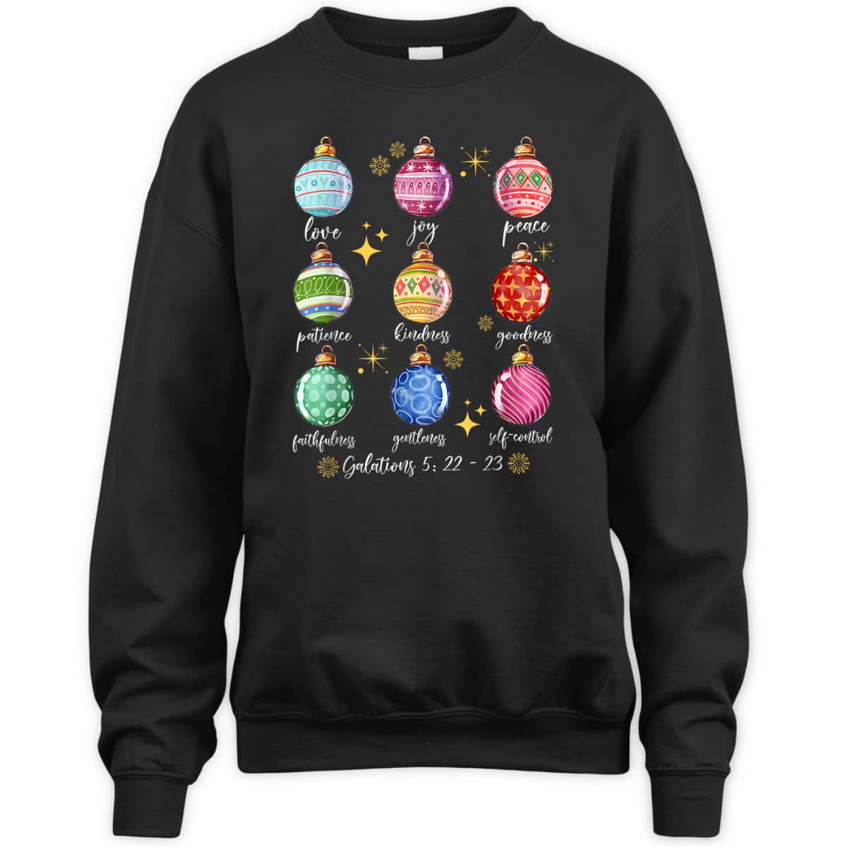Christmas Decoration Balls And Christian Bible Verse T-Shirt Christmas Decoration Balls And Christian Bible Verse T-Shirt