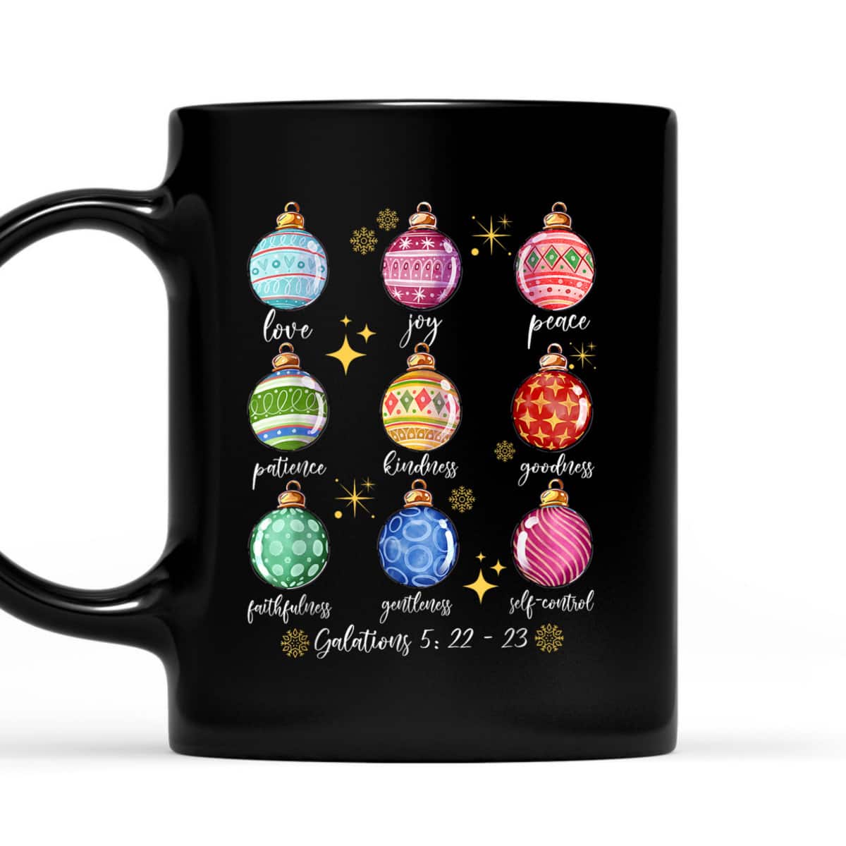 Christmas Decoration Balls And Christian Bible Verse T-Shirt Christmas Decoration Balls And Christian Bible Verse T-Shirt