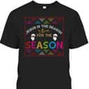 Christian Jesus The Reason Xmas Holiday Season Christmas Spirit T-Shirt Christian Jesus The Reason Xmas Holiday Season Christmas Spirit T-Shirt