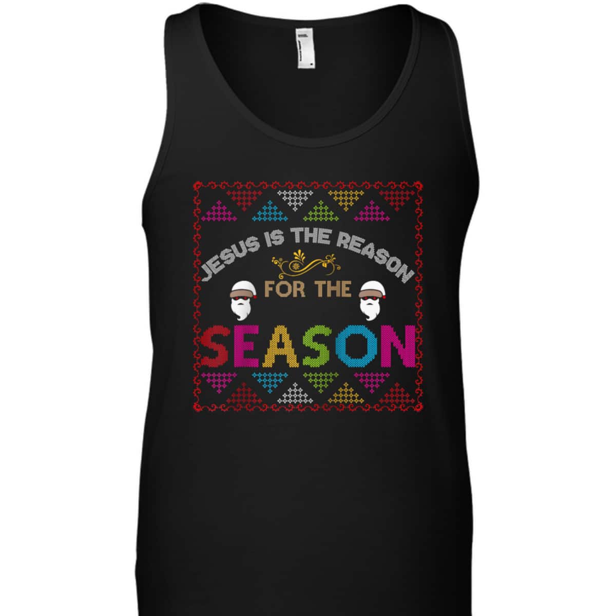 Christian Jesus The Reason Xmas Holiday Season Christmas Spirit T-Shirt Christian Jesus The Reason Xmas Holiday Season Christmas Spirit T-Shirt