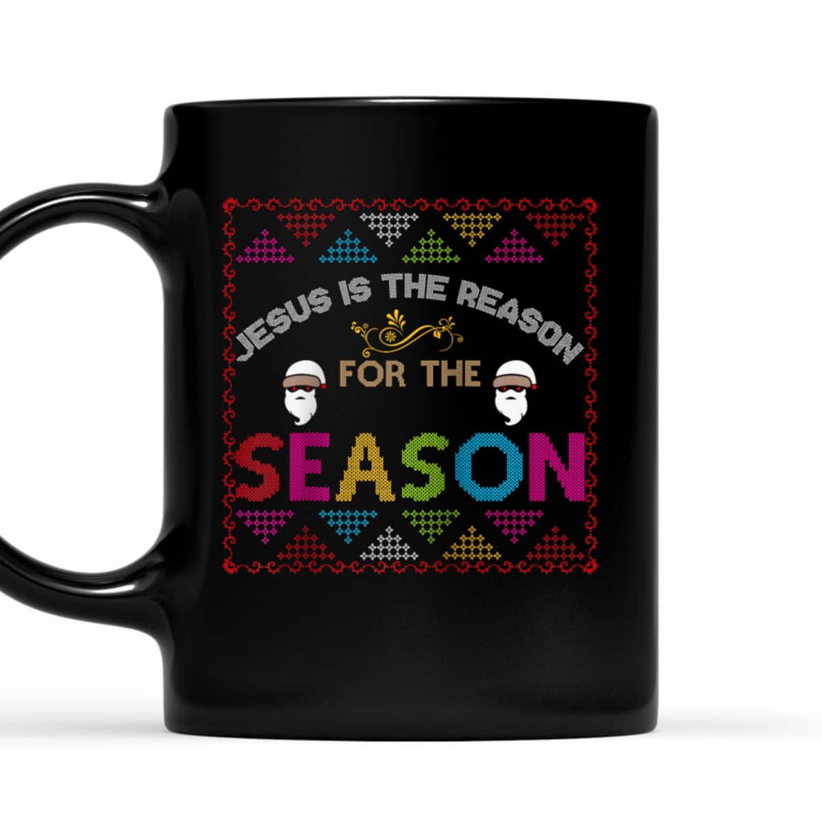 Christian Jesus The Reason Xmas Holiday Season Christmas Spirit T-Shirt
