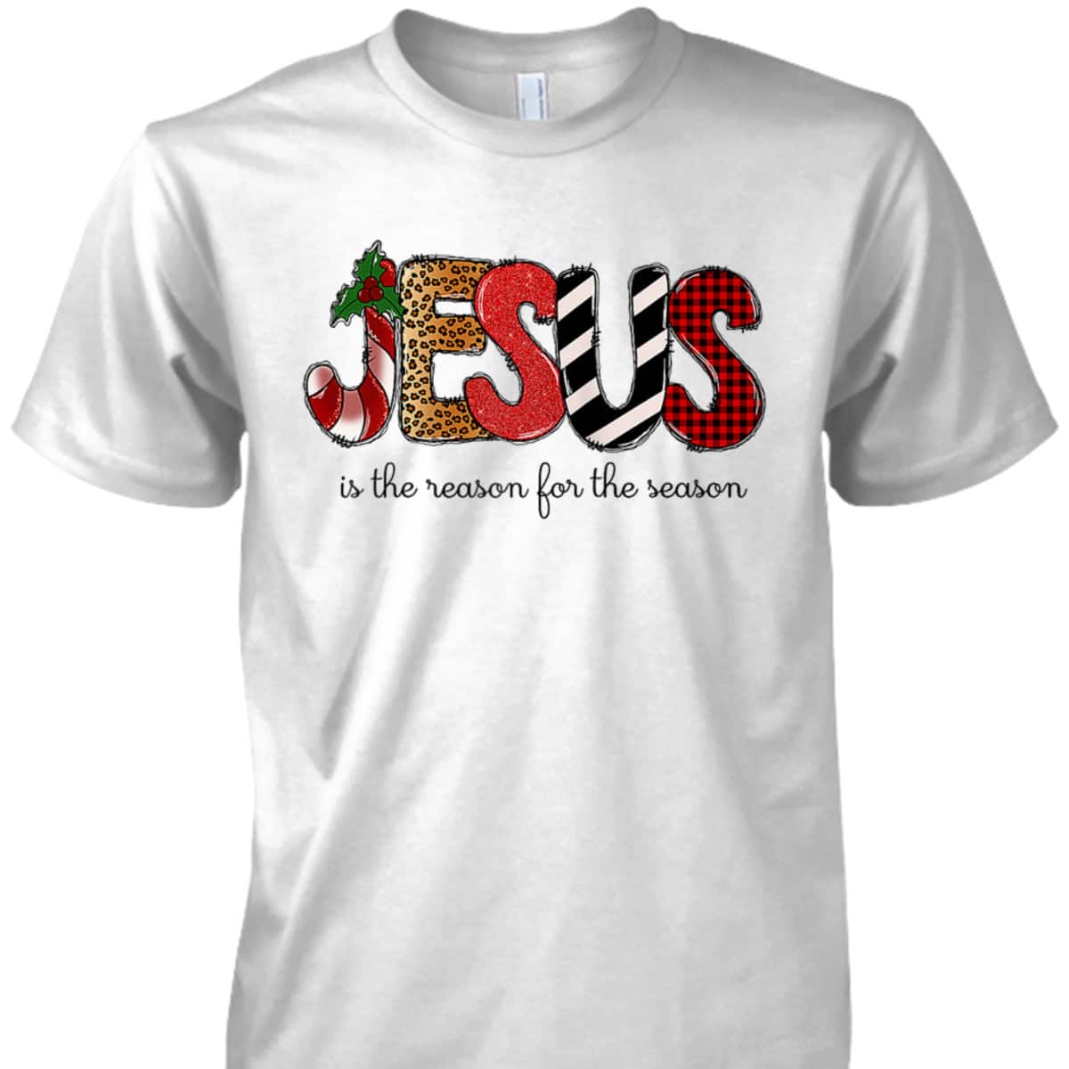 Jesus The Reason Xmas Holiday Season Christmas Religious Christian T-Shirt Jesus The Reason Xmas Holiday Season Christmas Religious Christian T-Shirt
