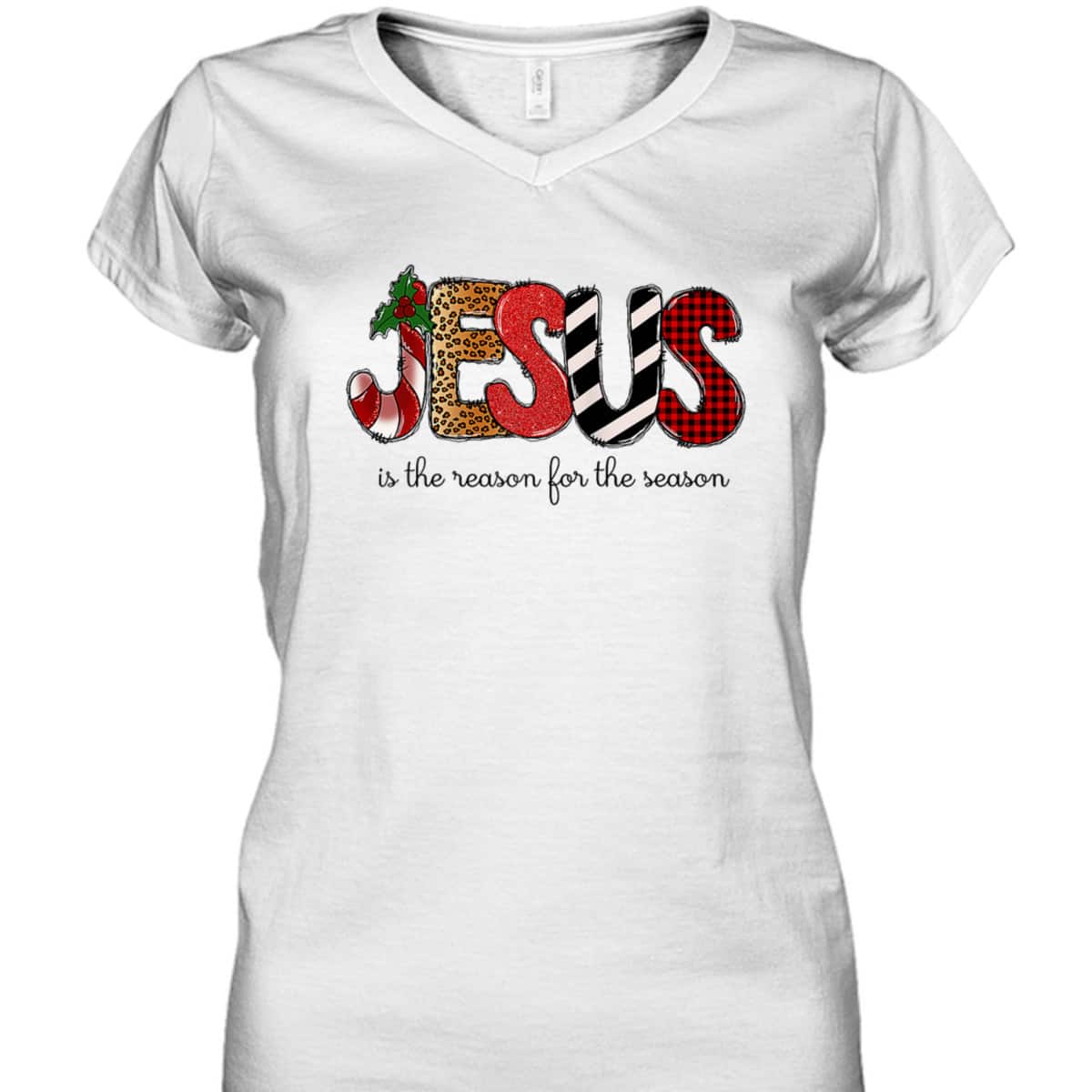 Jesus The Reason Xmas Holiday Season Christmas Religious Christian T-Shirt Jesus The Reason Xmas Holiday Season Christmas Religious Christian T-Shirt