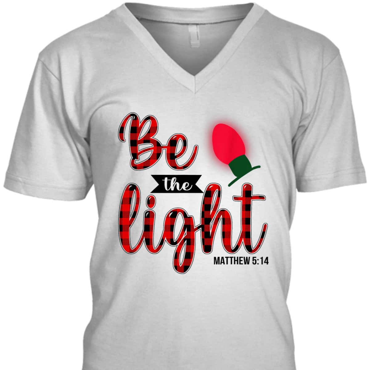 Be The Lights Christian Bible Verse Christmas Lights T-Shirt
