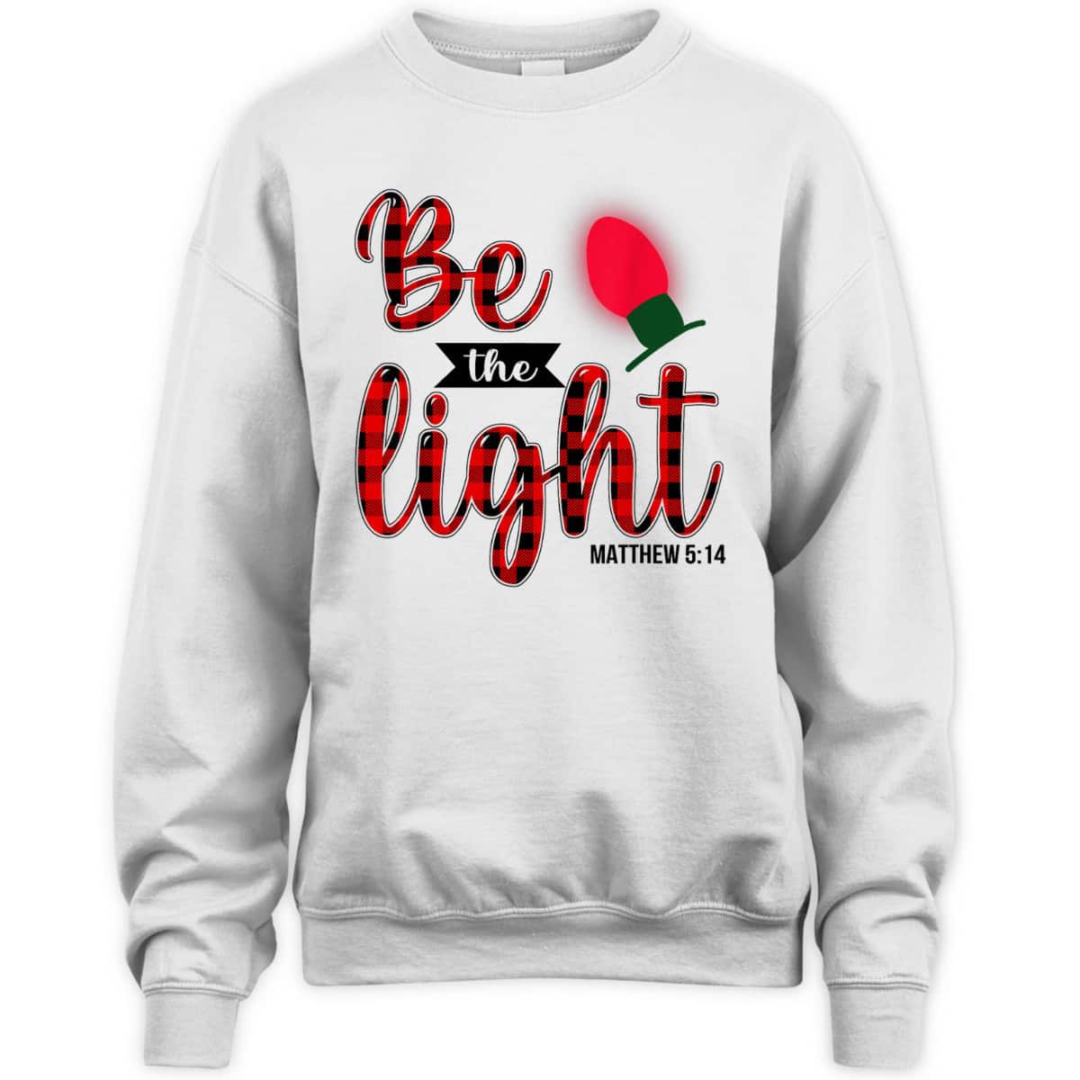 Be The Lights Christian Bible Verse Christmas Lights T-Shirt