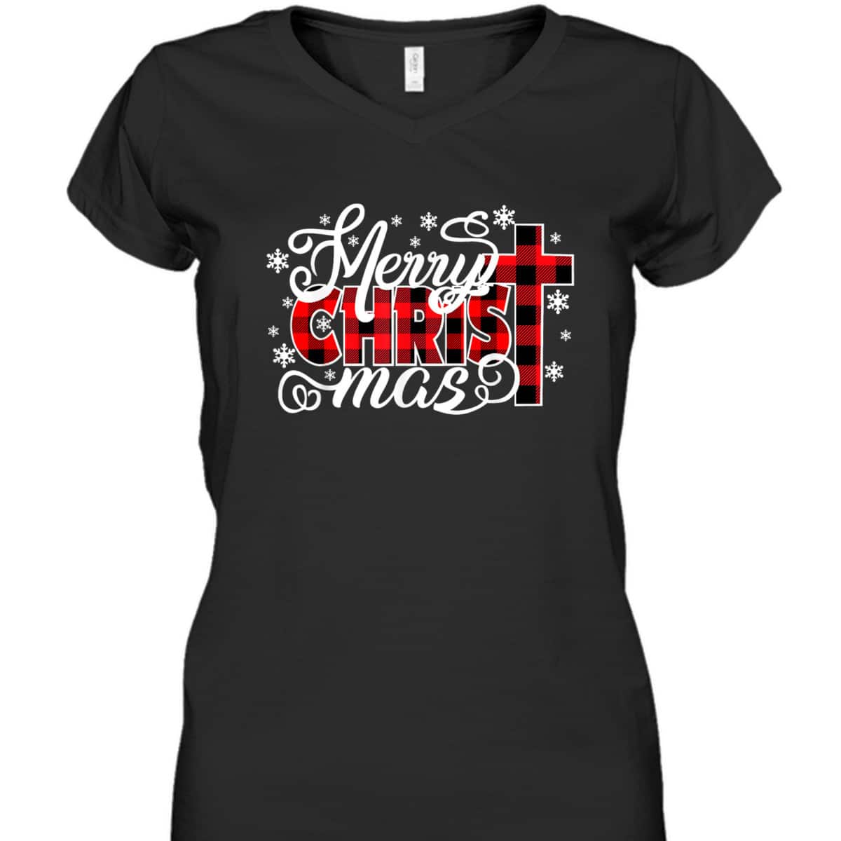 Merry Christmas Red Buffalo Plaid Christ-Mas T-Shirt Merry Christmas Red Buffalo Plaid Christ-Mas T-Shirt