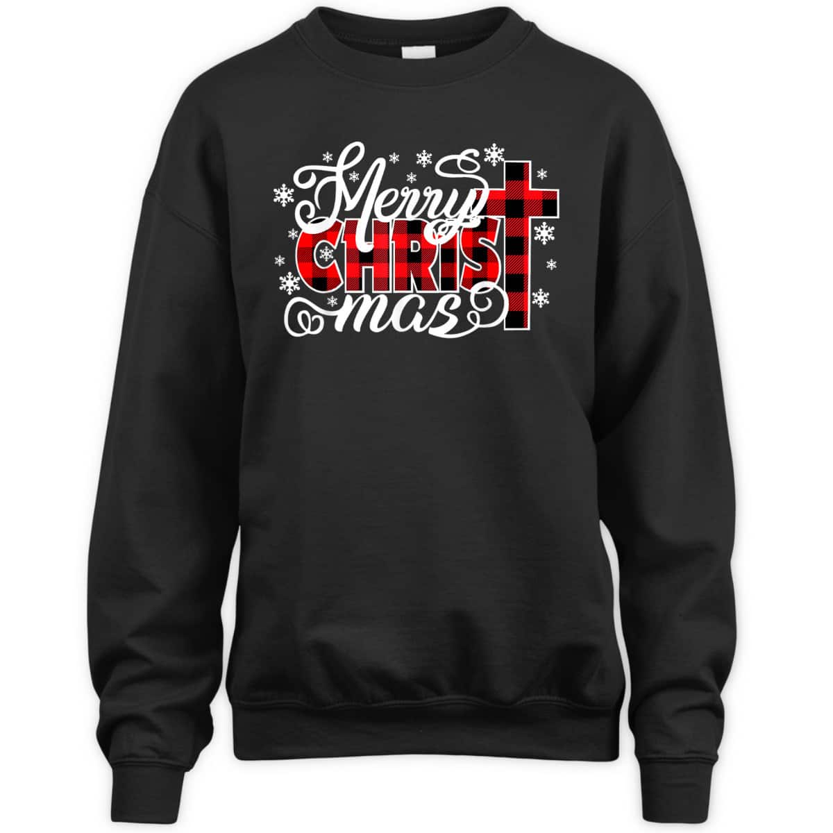Merry Christmas Red Buffalo Plaid Christ-Mas T-Shirt Merry Christmas Red Buffalo Plaid Christ-Mas T-Shirt