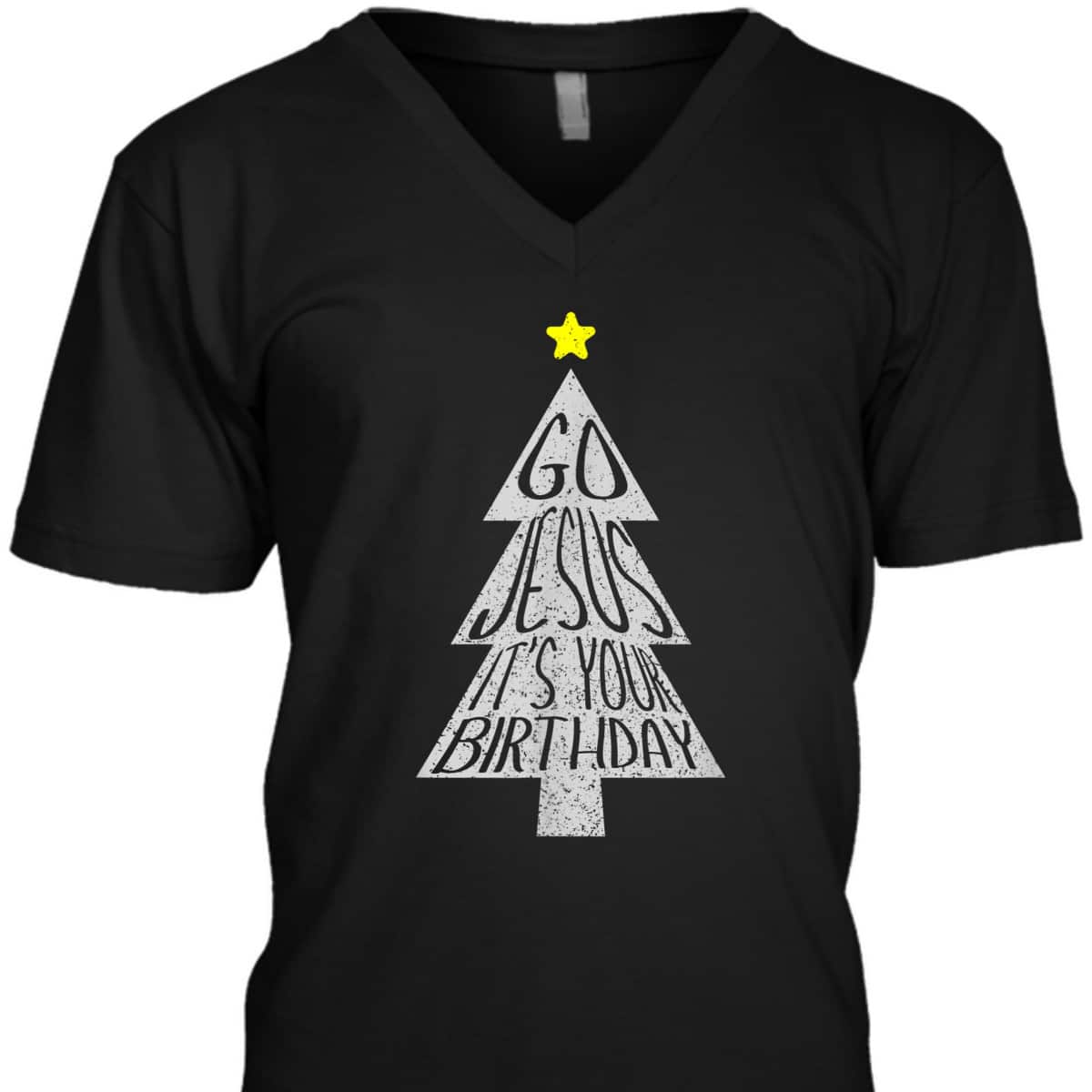 Distressed Go Jesus Its Your Birthday Christmas Xmas T-Shirt