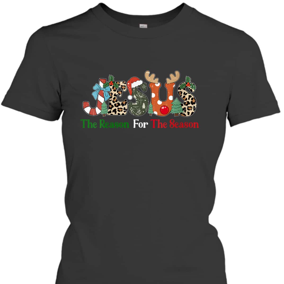 Jesus Is The Reason For The Season Jesus Christian Xmas T-Shirt