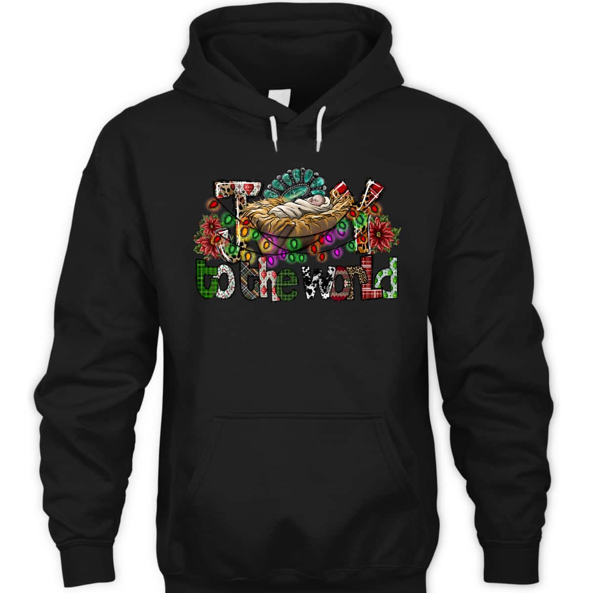 Joy To The World Christian Christmas Baby Jesus Xmas Holiday T-Shirt