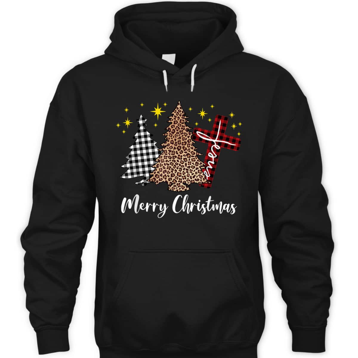 Plaid Xmas Tree Christian Cross Jesus Merry Christmas T-Shirt Plaid Xmas Tree Christian Cross Jesus Merry Christmas T-Shirt