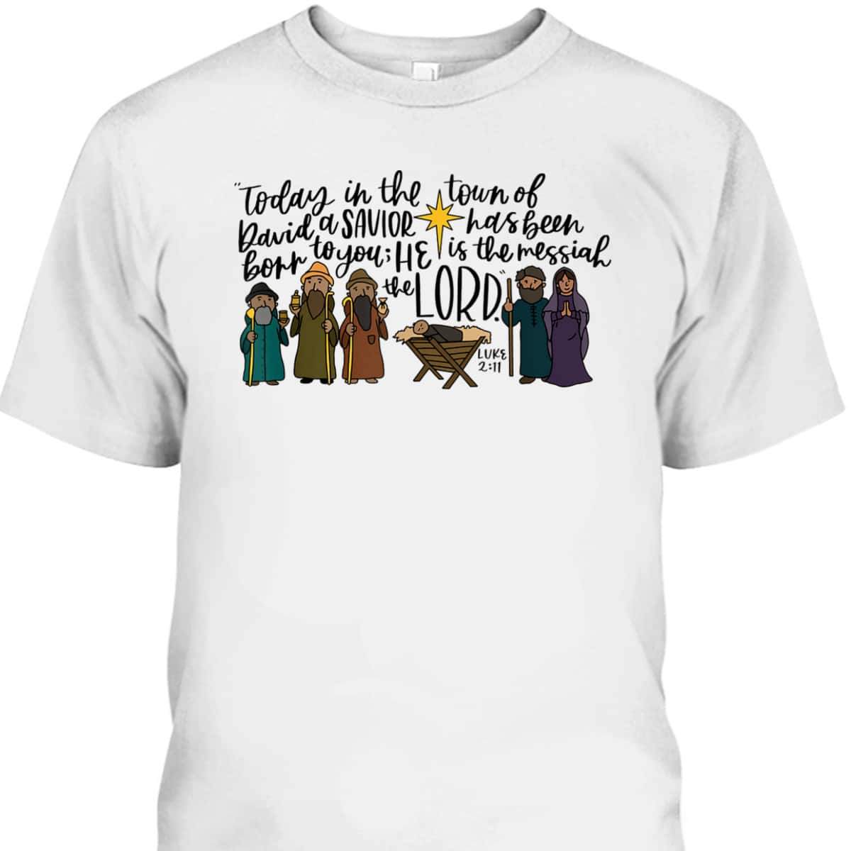 Nativity Christian Christmas True Story Xmas Holly Night T-Shirt Nativity Christian Christmas True Story Xmas Holly Night T-Shirt