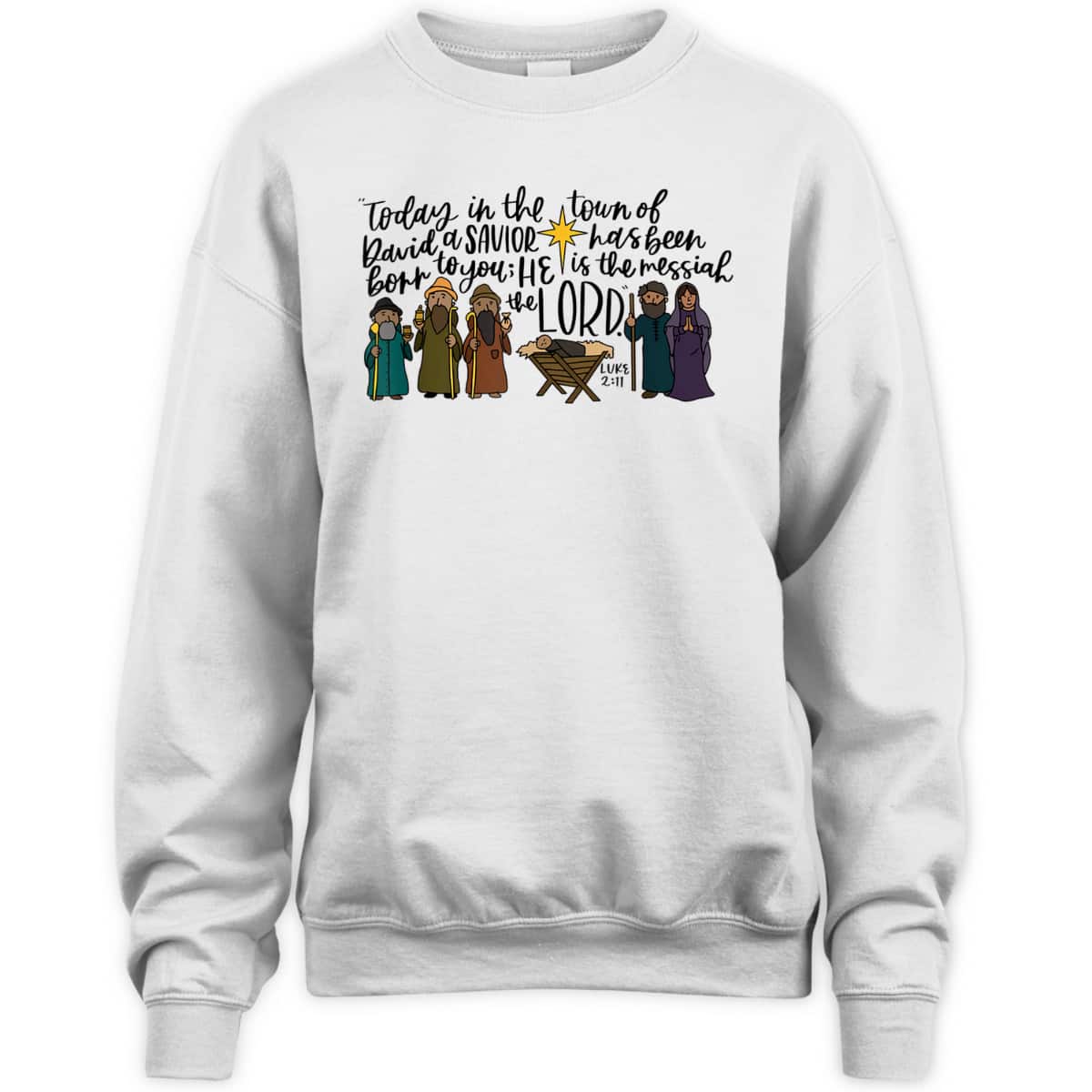 Nativity Christian Christmas True Story Xmas Holly Night T-Shirt Nativity Christian Christmas True Story Xmas Holly Night T-Shirt