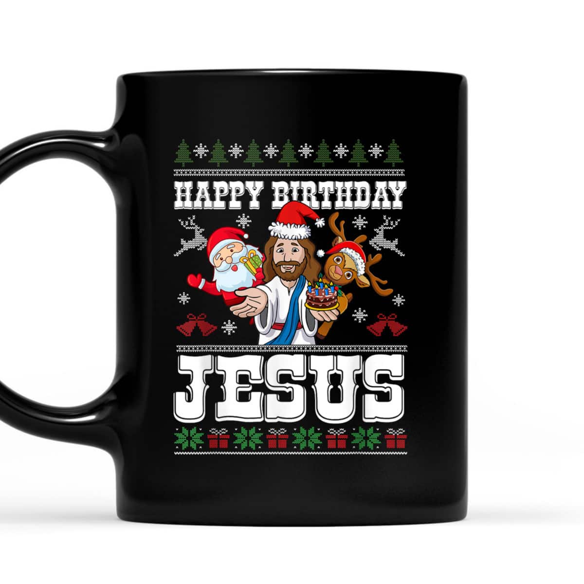 Happy Birthday Jesus Merry Christmas Santa Christian Xmas T-Shirt Happy Birthday Jesus Merry Christmas Santa Christian Xmas T-Shirt