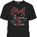 Cute Jesus Is The Reason For The Season Buffalo Plaid Pajama T-Shirt Cute Jesus Is The Reason For The Season Buffalo Plaid Pajama T-Shirt
