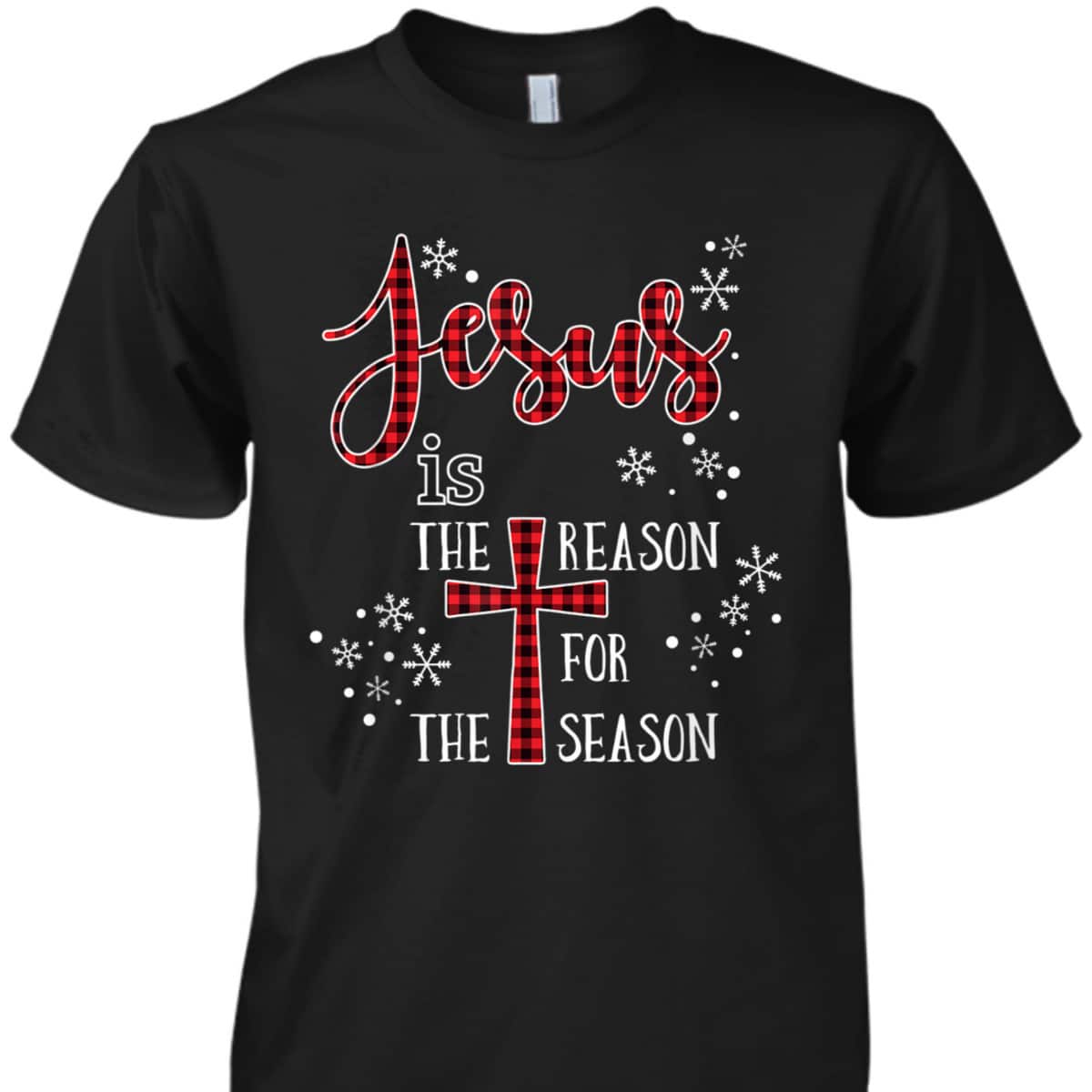 Cute Jesus Is The Reason For The Season Buffalo Plaid Pajama T-Shirt Cute Jesus Is The Reason For The Season Buffalo Plaid Pajama T-Shirt